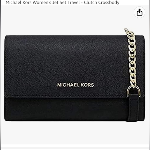 Michael Kors Handbags - Michael Kors Jet Set Crossbody Bag *GOLD chain*